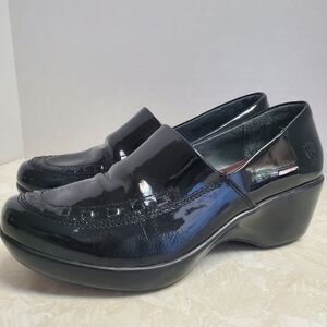 Ariat Black Patent Leather Mules